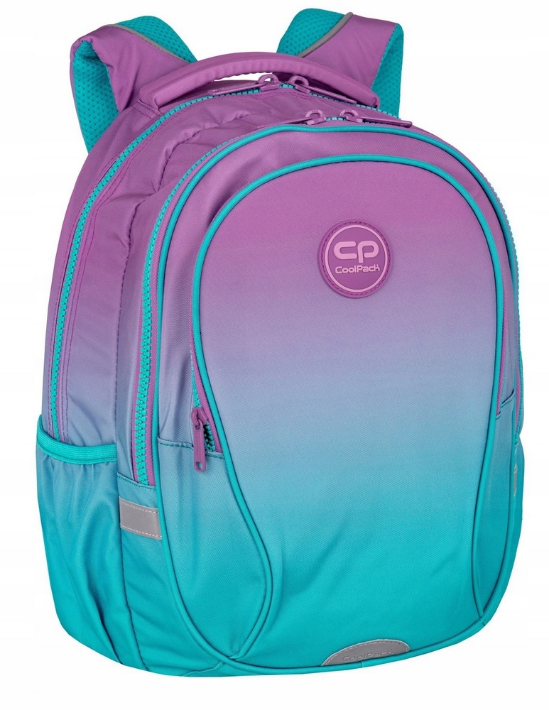Módny školský batoh s tromi priehradkami - Factor Gradient Blueberry CoolPack